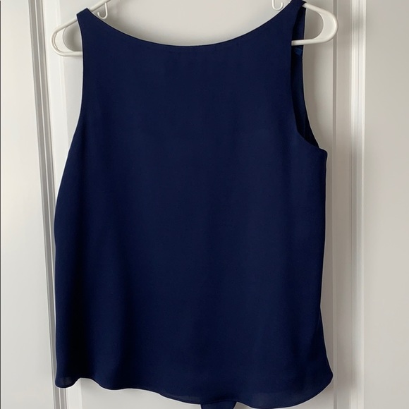 Milly size 6 navy silk blouse - Picture 5 of 7